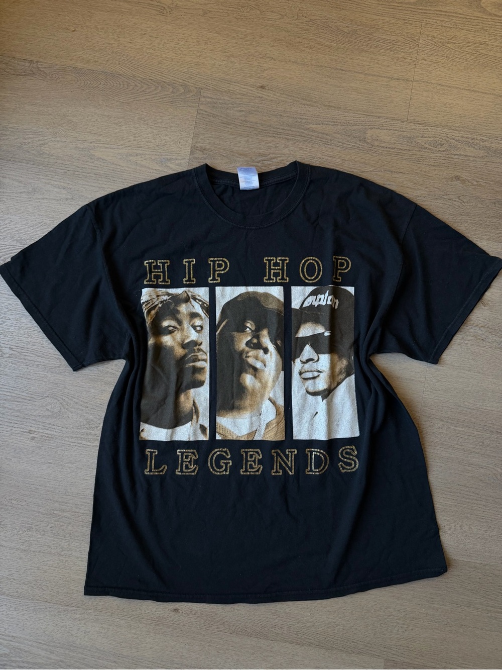Gildan Black Hip Hop Legends Graphic Tee
